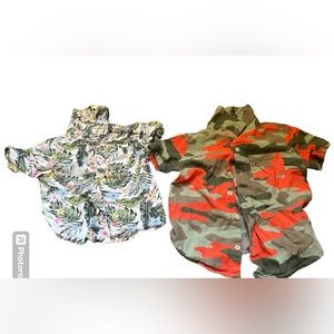 I am selling wonder nation two short sleeve  shirts size 2 t button down